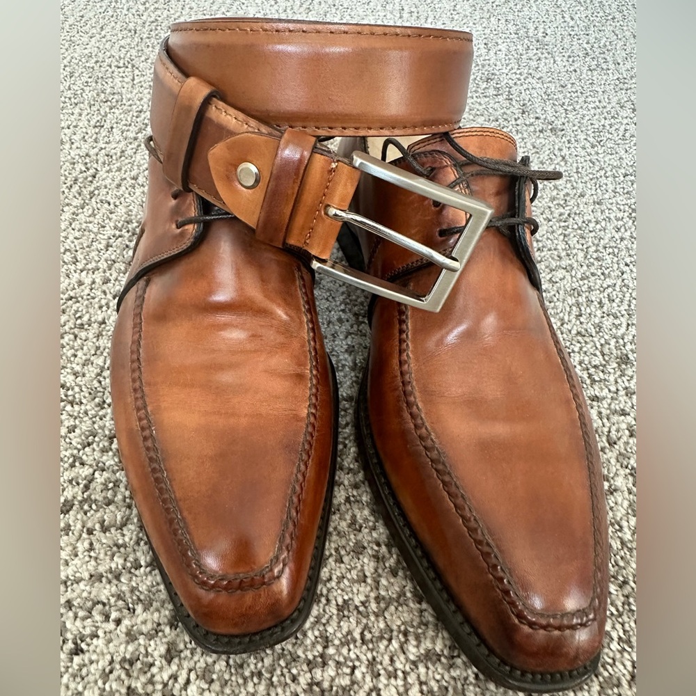 Made-to-order Bontoni dress shoes, belt & shoe trees. Size 8, fits US mens 8-9